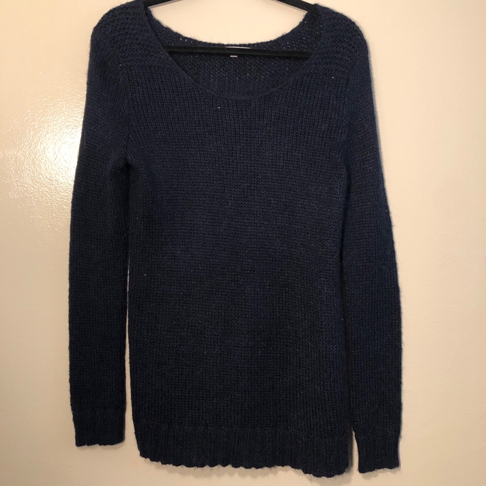 Navy Blue Long Knit Sweater by Gap